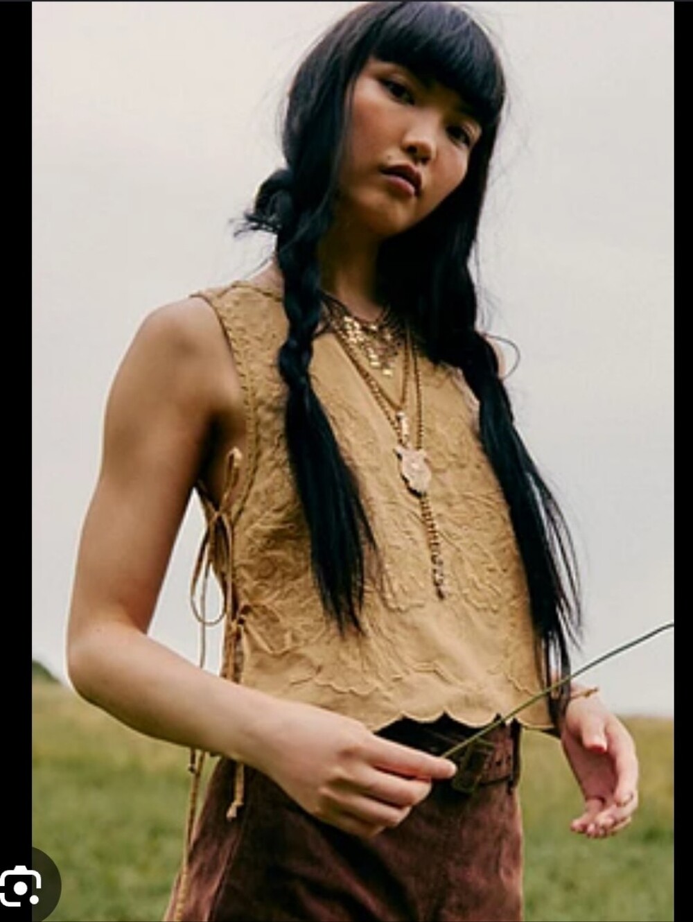 Free People Faded Garden Tank in Dried Tobacco